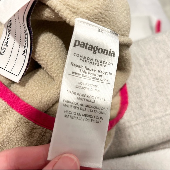 Patagonia Synchilla Snap T Fleece Pullover Girls Size Medium - Picture 7 of 8